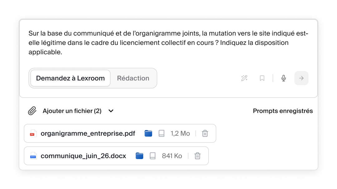Interface de l'outil